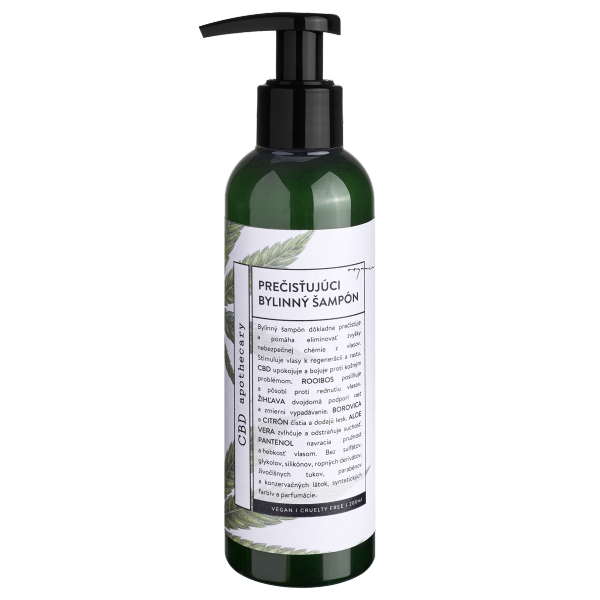 Hydratační posilující bylinný kondicionér 200mg CBD 200ml - CBD APOTHECARY (1)