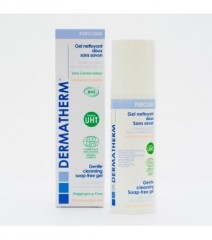 DERMATHERM PURCLEAR – Bio jemný čistící gel na obličej a tělo bez obsahu mýdla, pro normální a suchou pokožku 150 ml