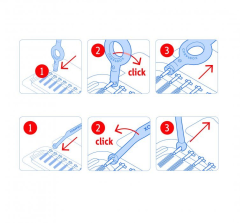 CPS 08 prime START mezizubní kartáčky, růžové, 5 ks (4)